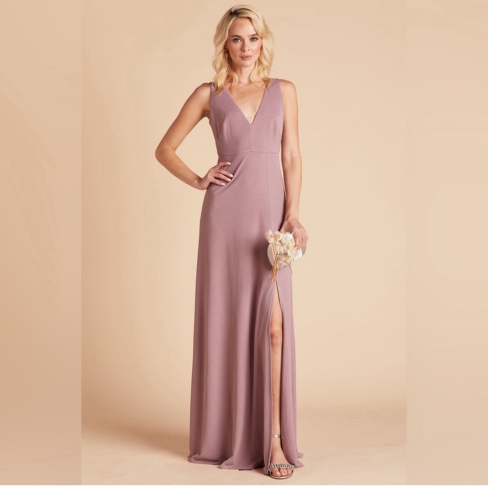 Birdy Grey SHAMIN DRESS CREPE DARK MAUVE MEDIUM NEW NWT BRIDESMAID WEDDING